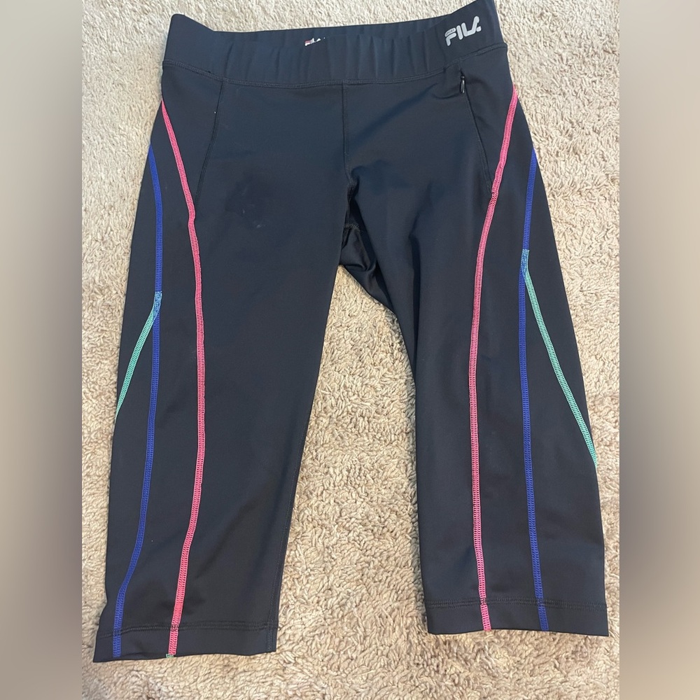 Fila Sport Cropped Black Leggings